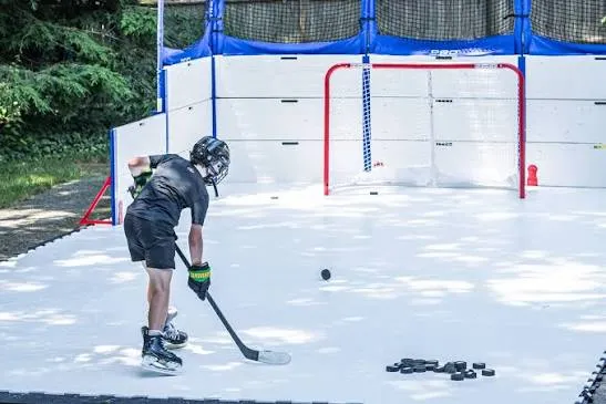 Secure Interlocking Synthetic Ice Panels