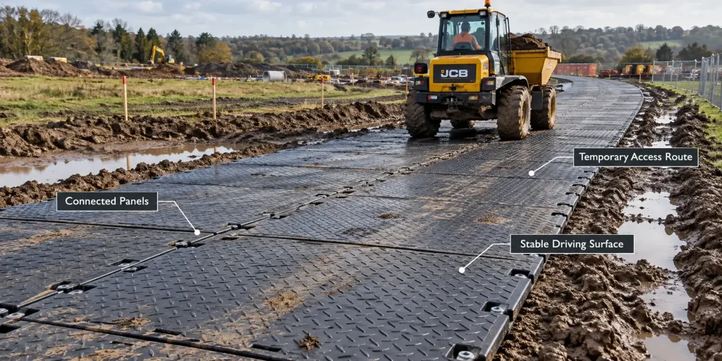 How_Connected_Mats_Form_a_Stable_Temporary_Route