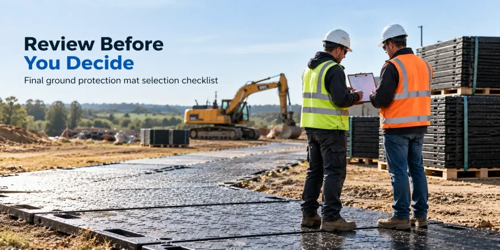 Use_a_Final_Ground_Protection_Mat_Selection_Checklist